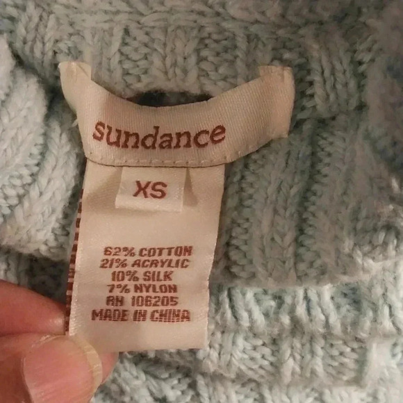 Sundance Women’s Agua Cable Knit Turtleneck Sweater Size XS - Picture 7 of 8